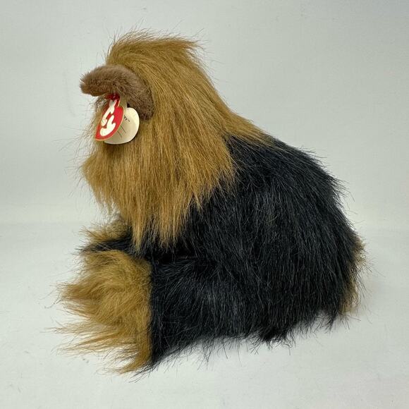 Vintage Ty Yorkie Dog Plush Collectible Yappy Sitting With Bow NOS 1990s - Picture 11 of 14